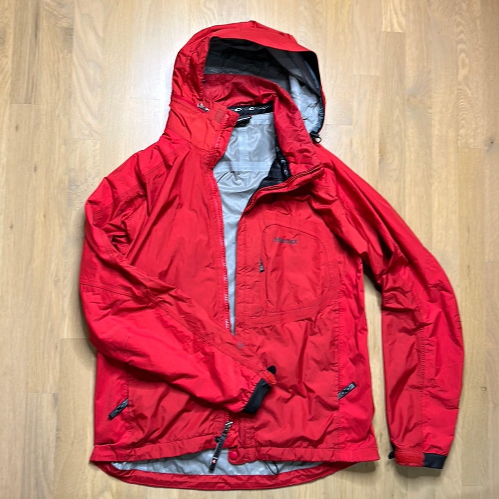 Marmot Red Windbreaker Mens Size M